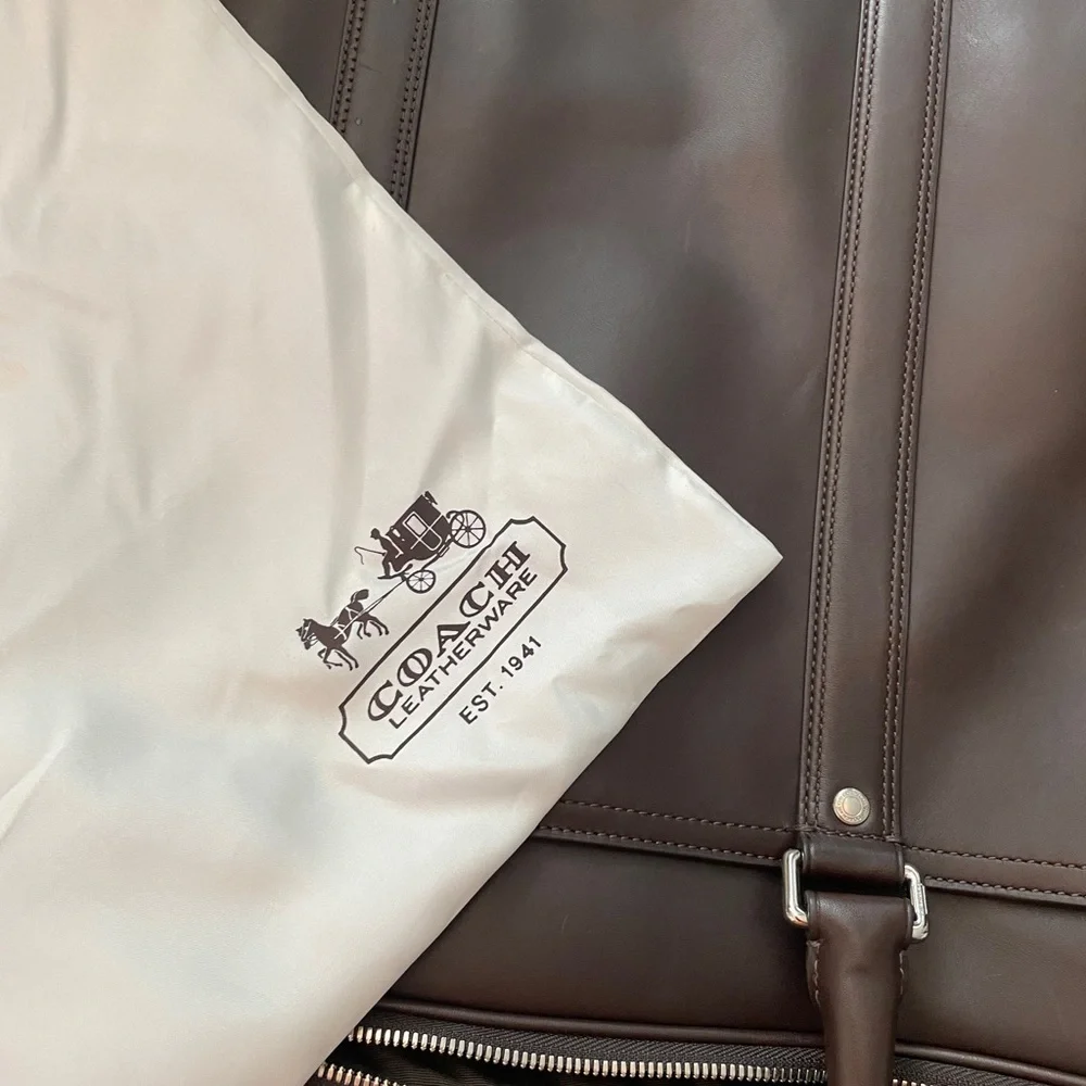 COACH Business Bag Bleecker Leather Slim Brief